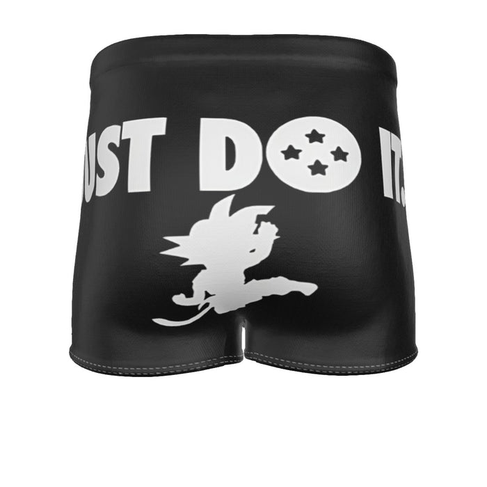 Just Do It Slogan Dragon Ball Kid Goku Dope Black Men's Boxer Briefs