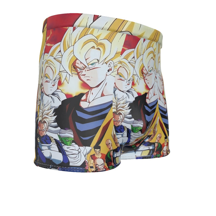 Dragon Ball Z Angry Super Saiyan Fighters Men's Boxer Briefs