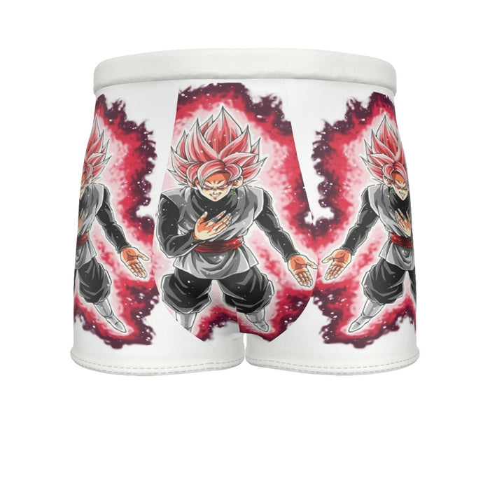 Dragon Ball Super Black Goku Rose 2 Super Saiyan Grin Men's Boxer Briefs