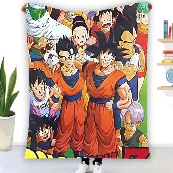 Dragon Ball Z Dragon Ball Characters Happiness Design Blanket