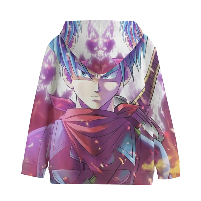 Future Trunks DBS Powerful Fighter Super Saiyan Cool Trendy Kids' Hoodie