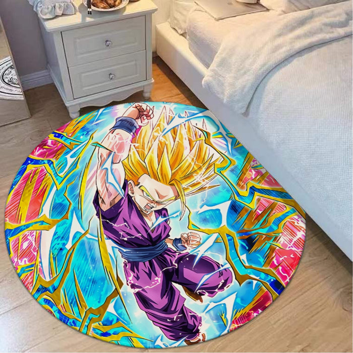 Teen Gohan Dragon Ball Full Tilt Kamehameha Super Saiyan 2 Round Mat