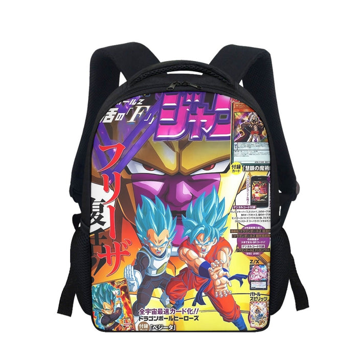 Golden Frieza Super Saiyan God Goku Vegeta Blue Hair 3D Backpack