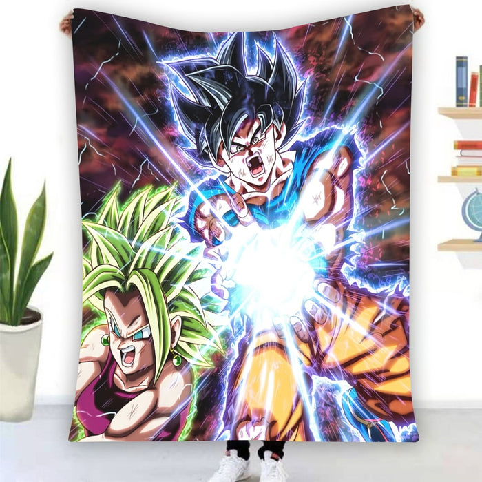 Dragon B Z Son Goku Powerful Kamehameha Released Blanket