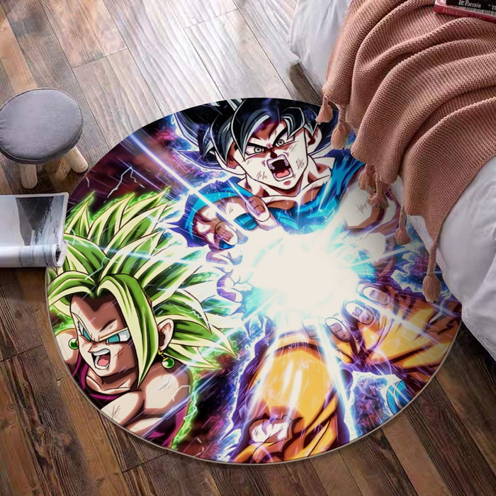 Dragon B Z Son Goku Powerful Kamehameha Released Round Mat