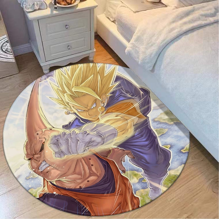 Dragon Ball Z Vegito Punching Super Buu Round Mat