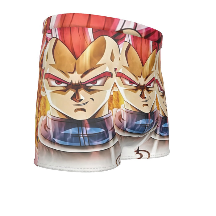 Dragon Ball Super Saiyan God Red Vegeta Cool Casual Men's Boxer Briefs