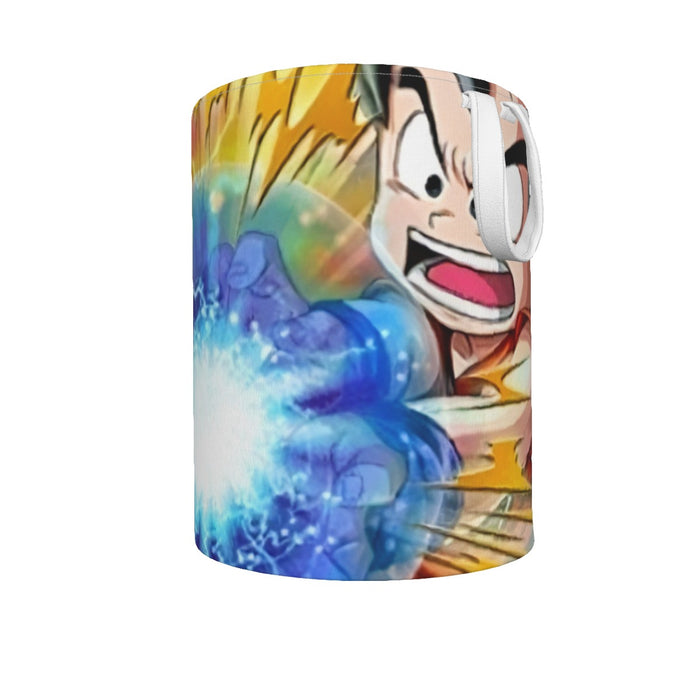 Dragon Ball Energy Kid Goku Blue Kamehameha Laundry Basket