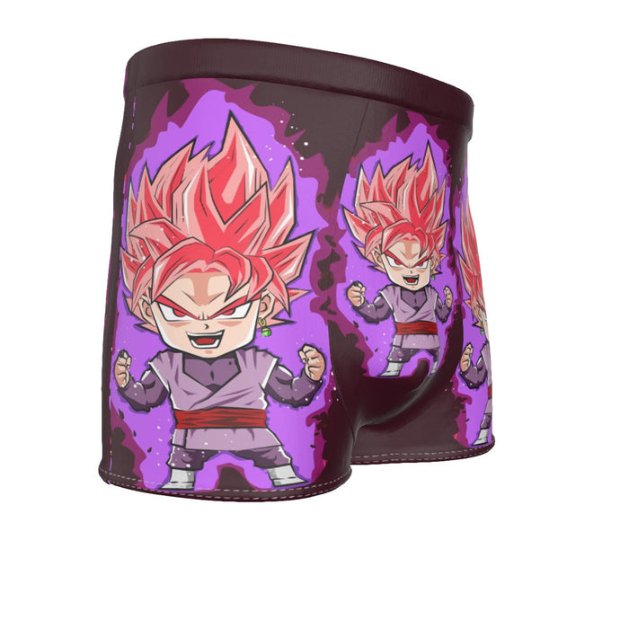 DBZ Goku Black Zamasu Rose Super Saiyan Cute Chibi Design Men's Boxer Briefs