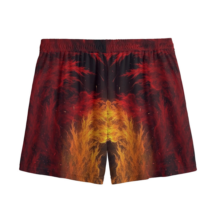 Dragon Ball Z Super Saiyan Orange Aura Dope Streetwear Mesh Shorts