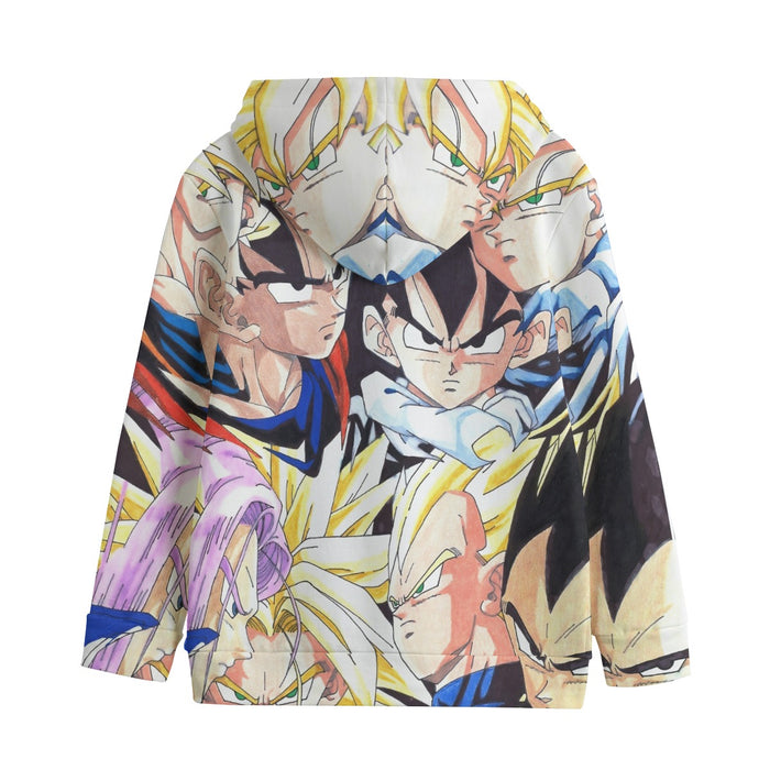 Dragon Ball Goku Vegeta Trunks Gohan Super Saiyan Cool Trending Design Kids' Hoodie