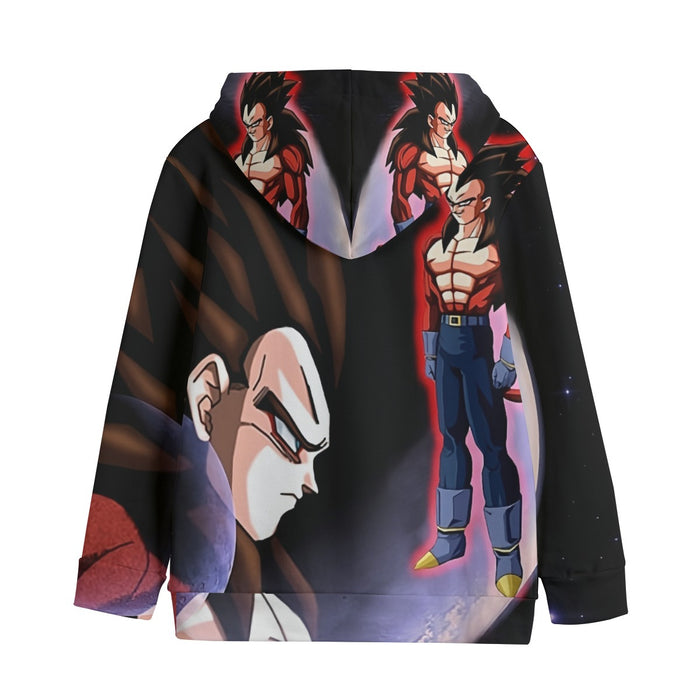 Dragon Ball Super Vegeta 4 Cool Crescent Moon Universe Kids' Hoodie