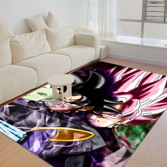 Dragon Ball Super Zamasu Goku Black Goku Rose Cool Rug