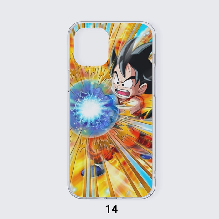 Dragon Ball Energy Kid Goku Blue Kamehameha Iphone 14 Case