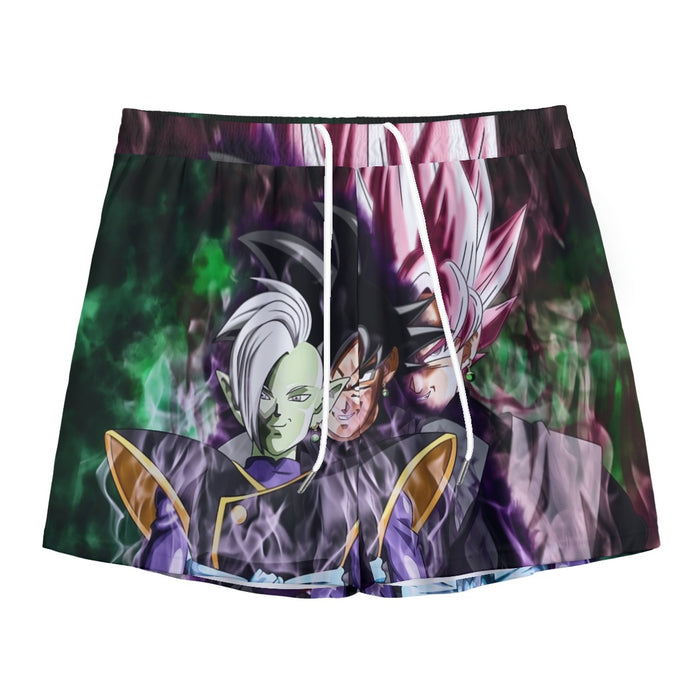 Dragon Ball Super Zamasu Goku Black Goku Rose Cool  Mesh Shorts