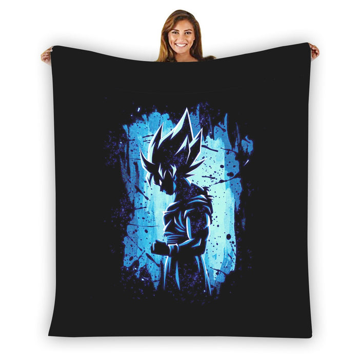 Awesome Goku Blue Design Dragon Ball Z Blanket