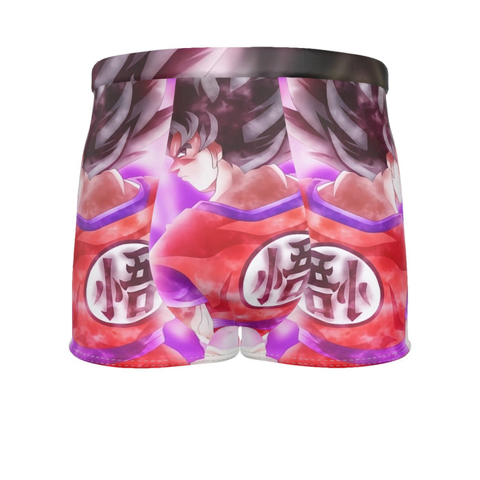 Dragon Ball Super Goku Kaioken Cool Purple Aura Casual Men's Boxer Briefs