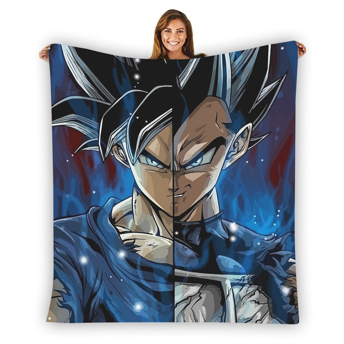 Dragon Ball Z Shirt  SSJ Goku x SSJ Vegeta Fusion Blanket