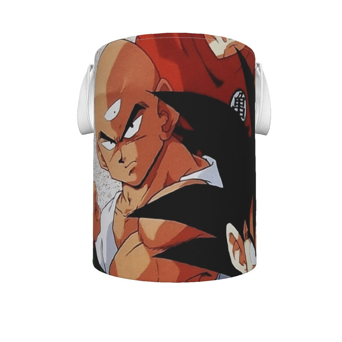 Dragon Ball Goku Piccolo Krillin Heroes Group Awesome Design Laundry Basket