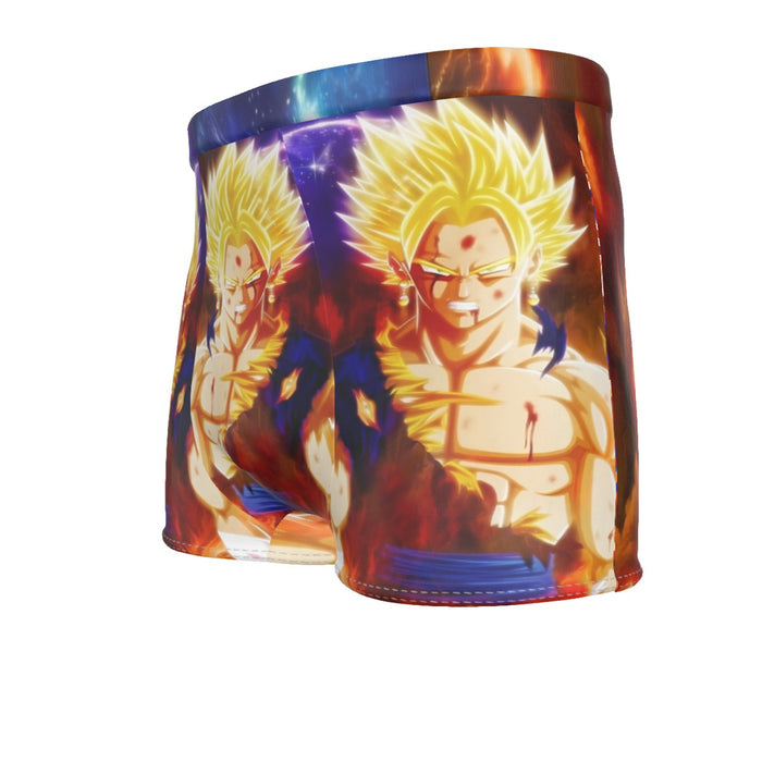 Dragon Ball Z Vegito Super Saiyan Angry Bruised Dope Men's Boxer Briefs