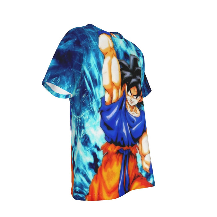 Dragon Ball Z Son Goku Cool Blue Aura Energy Ball T-Shirt