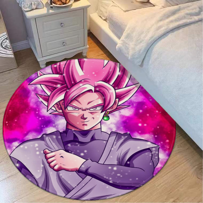 Dragon Ball DBZ Goku Black Rose Galaxy Fantasy Amazing Round Mat