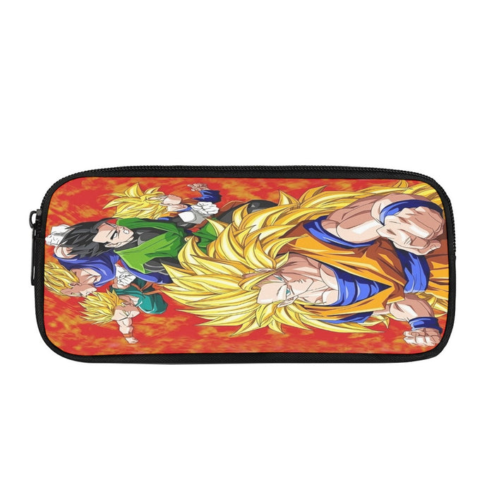 Dragon Ball Goku Super Saiyan 3 Vegeta Gohan Trending Design Pencil Bag