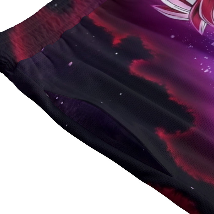 Dragon Ball Black Goku Rose 2 Ultra Instinct Dope 3D Mesh Shorts