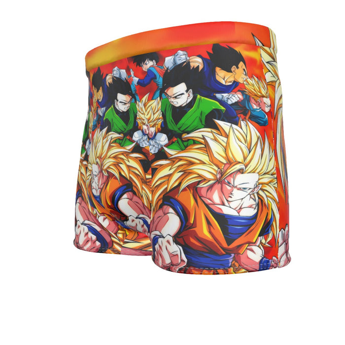 Dragon Ball Goku Super Saiyan 3 Vegeta Gohan Trending Design Men's Boxer Briefs