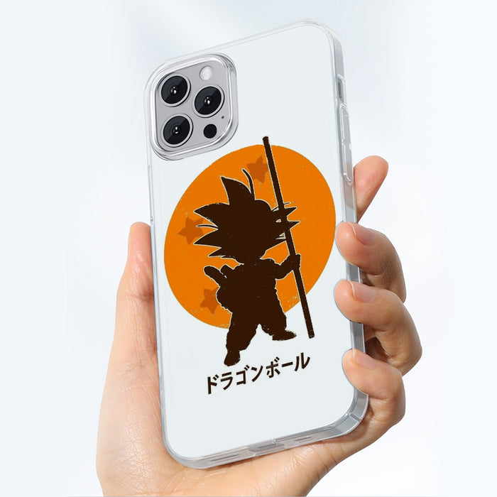 Dragon Ball Z Kid Goku Shadow Logo White iPhone 13 Case