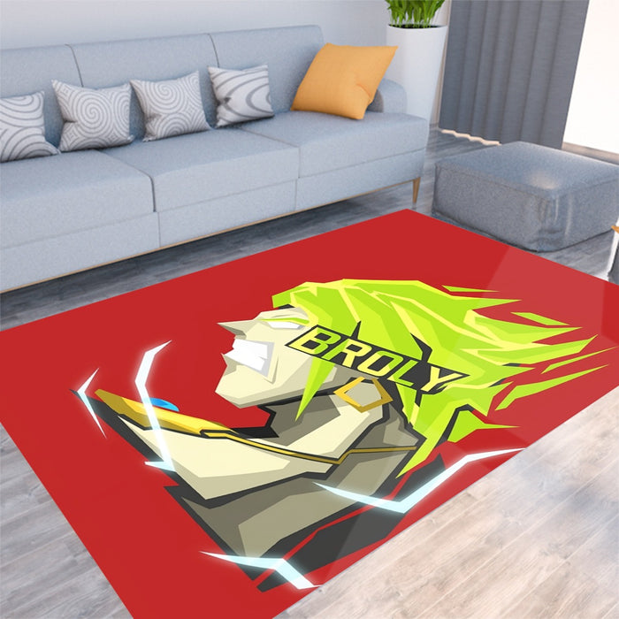 Dragon Ball Super Cool Legendary Broly Cool Vector Art Rug