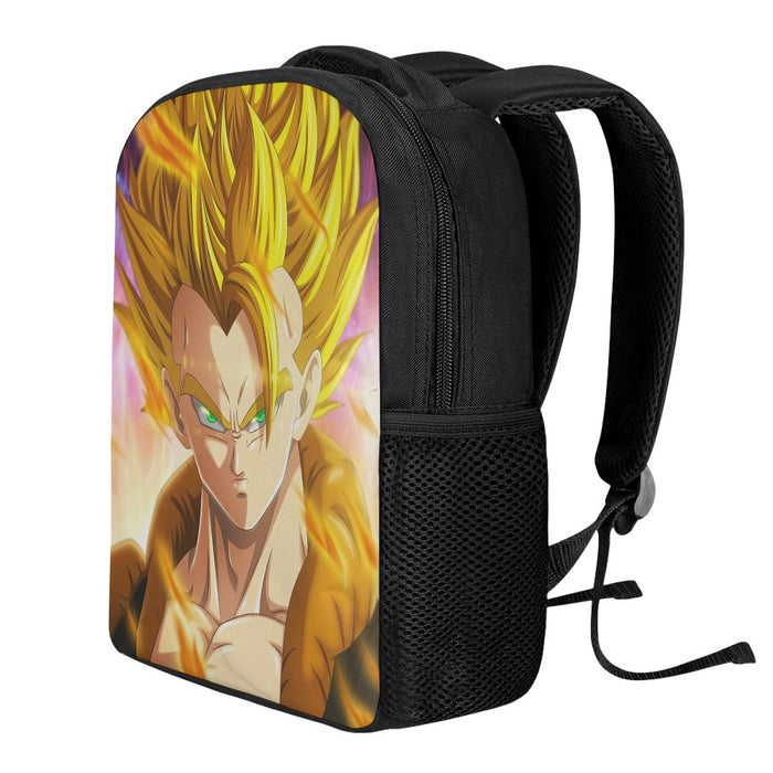 Dragon Ball Z Gogeta Super Saiyan Warrior Power Full Print Streetwear Cool Design Backpack