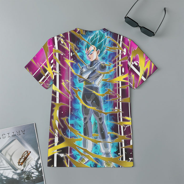 Dragon Ball Vegeta Super Saiyan God Blue SSGSS Aura Power Dope Design Kids T-Shirt