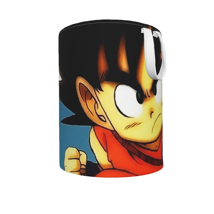 Young Goku Kid Flying Cloud Fight 3D Dragonball Laundry Basket