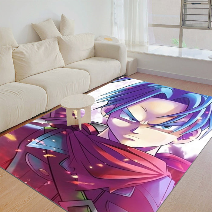 Future Trunks DBS Powerful Fighter Super Saiyan Cool Trendy Rug