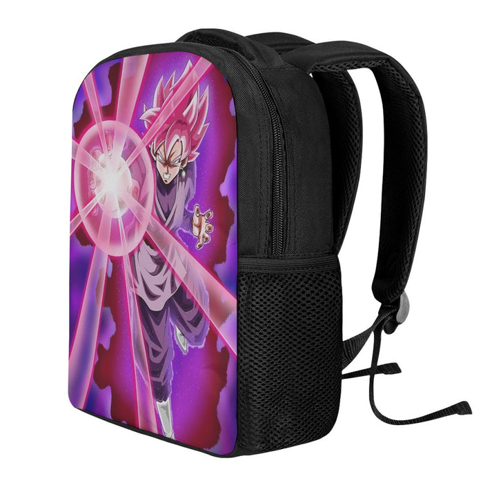 Goku Black Zamasu Super Saiyan Rose Powerful Aura Skills Dope Backpack