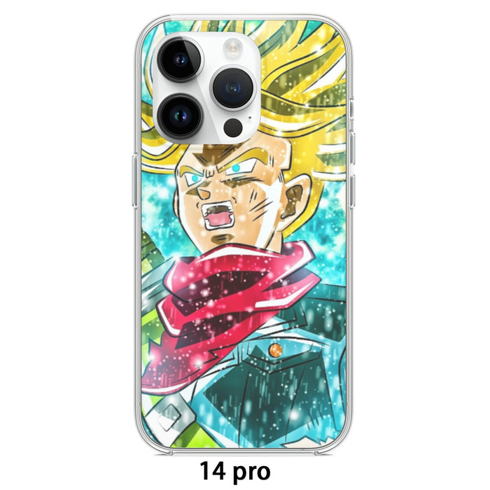 DBZ Trunks Super Saiyan Powerful Battle Ultimate Transformation Design Iphone 14 Case