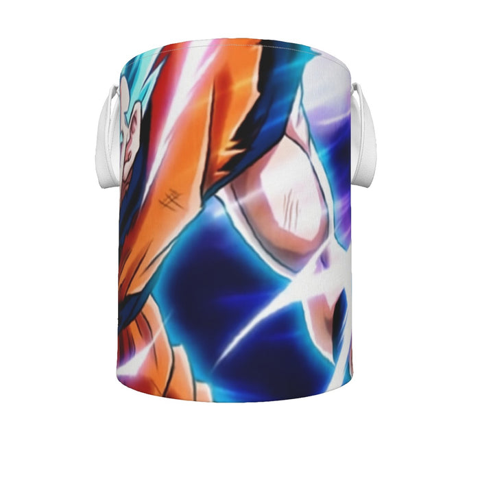 Dragon Ball Goku Blue Super Saiyan Epic Rage Casual Laundry Basket