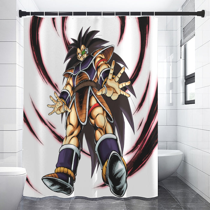 Dragon Ball Z The Well-Known Goku's Brother Raditz Shower Curtain