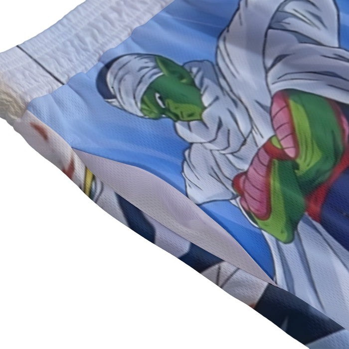 DBZ Goku Saiyan Spirit Bomb Vegeta Piccolo Gohan Trunks Vibrant Design Mesh Shorts