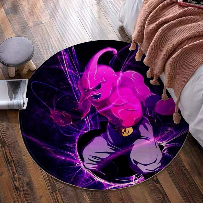 Dragon Ball Kid Buu Madness Destruction Dope Design Trending Round Mat