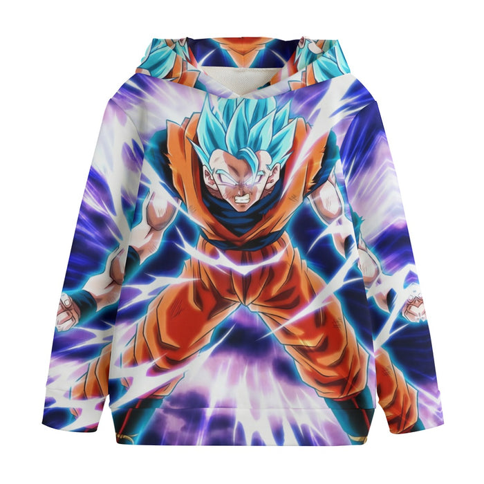 Dragon Ball Goku Blue Super Saiyan Epic Rage Casual Kids' Hoodie