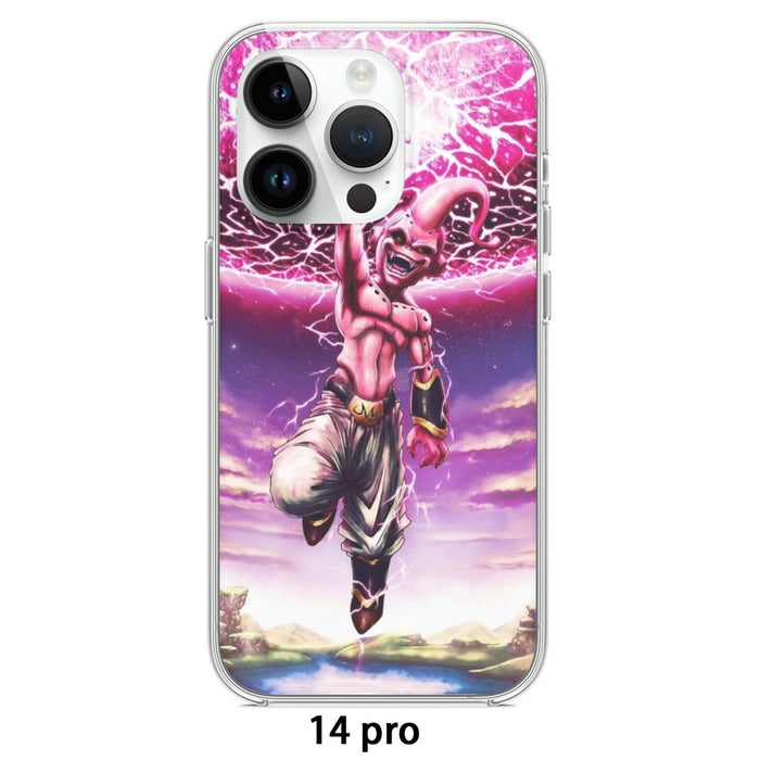 DBZ Kid Buu Super Villain Giant Ki Blast Realistic Design Iphone 14 Case