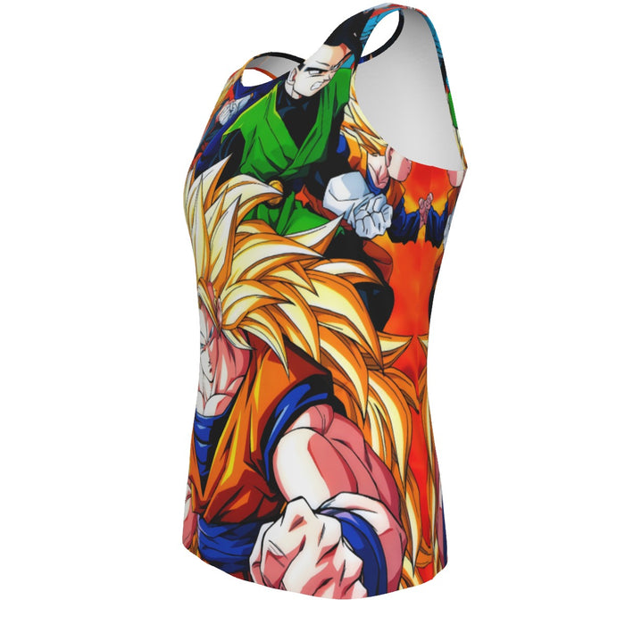 Dragon Ball Goku Super Saiyan 3 Vegeta Gohan Trending Design Tank