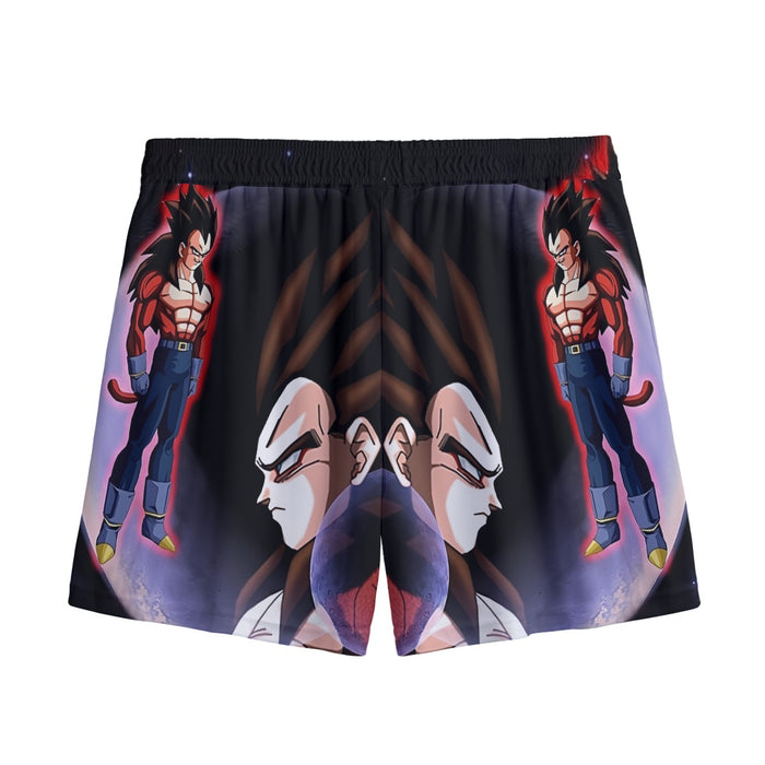 Dragon Ball Super Vegeta 4 Cool Crescent Moon Universe Mesh Shorts