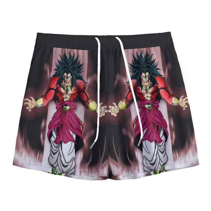 Dragon Ball Z Legendary Super Saiyan Broly 4 Dope Aura Mesh Shorts