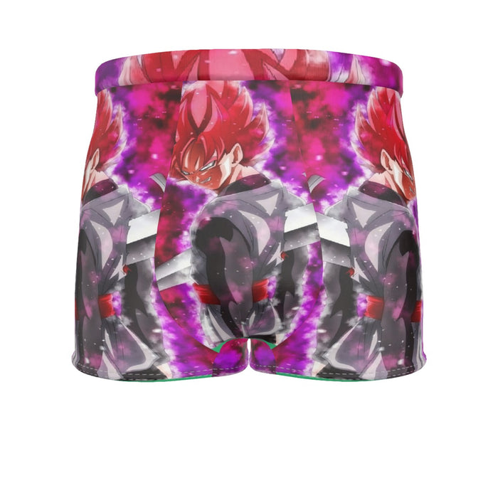 Dragon Ball Super Black Goku Rose Impaled Trunks Sword Men's Boxer Briefs