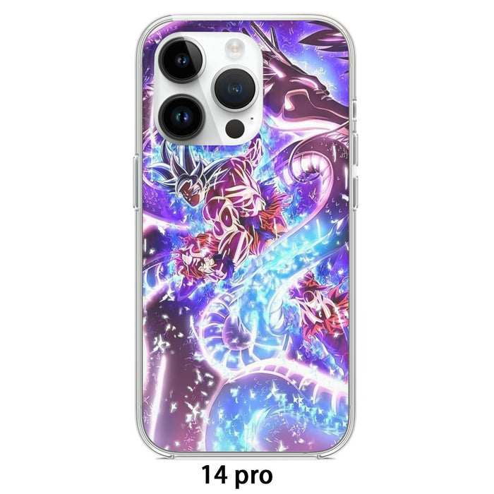 Dragon Ball Super  Ultra Instinct Goku x Shenron Iphone 14 Case