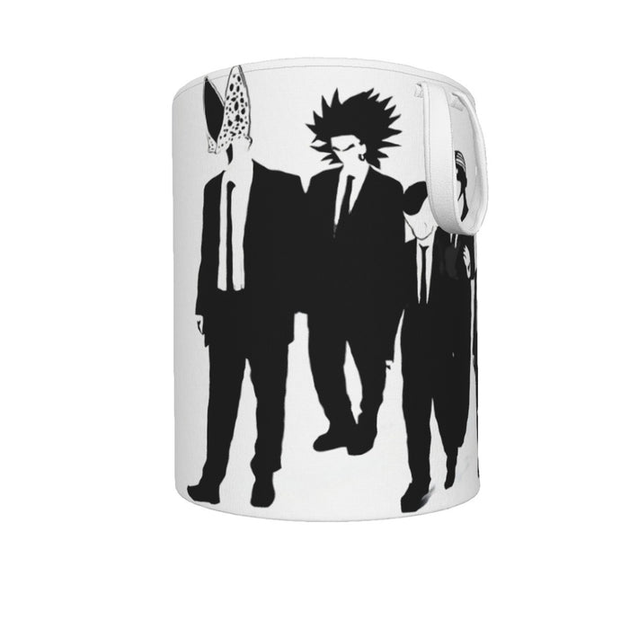 Dragon Ball Characters With Reservoir Dogs Movie Pose Laundry Basket