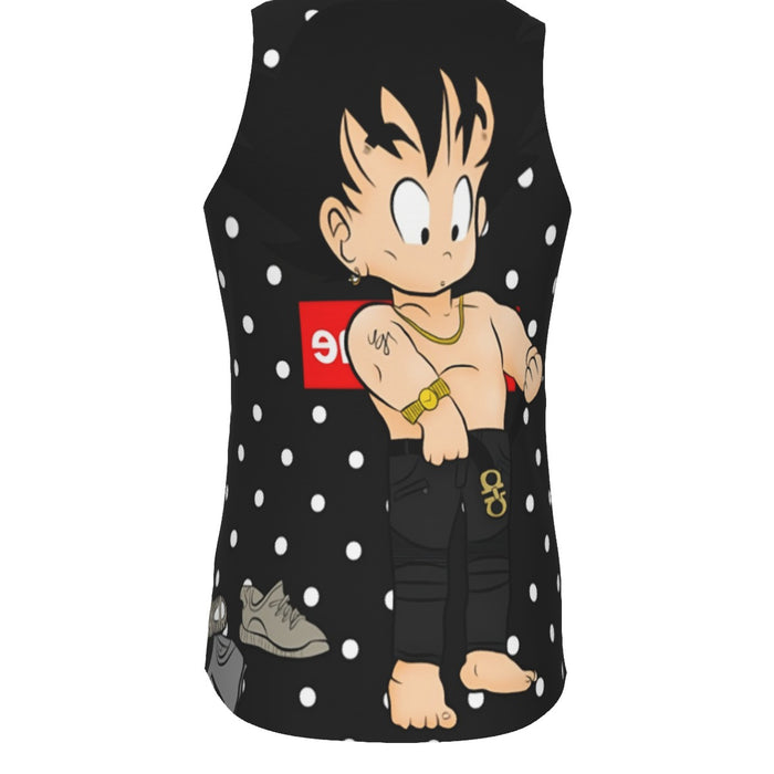 Dragon Ball Supreme Goku Kid Gangster Style Cool Tank Top
